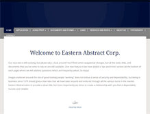 Tablet Screenshot of easternabstractny.com